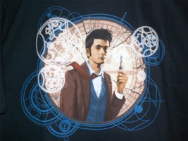TeeFury Doctor Who LARGE &quot;The Oncoming Storm&quot; David Tennant Tribute Shirt NAVY - £10.96 GBP