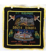 Mt Rushmore South Dakota Black Velvet Pillowcase Cover Sham  Vintage Sou... - $30.81 CAD