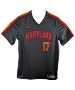 Maryland Baseball Jersey Mens Large 17 Shirt Black Under Armour Shirt Te... - £51.07 GBP