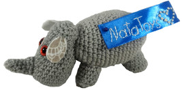 Handmade &quot;Rhinoceros&quot; toy in wool - $30.21 CAD