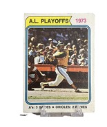 1974 Topps American League playoffs 1973 #470 A’s VS Orioles A’s Win Ser... - £1.99 GBP