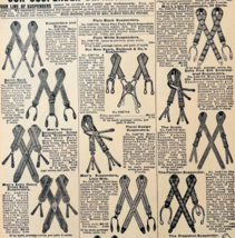 1901 Suspenders Reproduction Advertisement Sears Fashion Supply Accessor... - $19.99