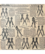 1901 Suspenders Reproduction Advertisement Sears Fashion Supply Accessor... - $360.56 MXN
