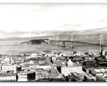 RPPC San Francisco Oakland Bay Bridge California CA UNP Postcard V10 - $3.56