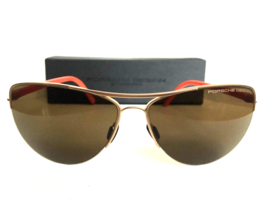 New Porsche Design P 8570 B Cat.3 61mm Aviator Matte Gold Men’s Sunglasses - $189.99