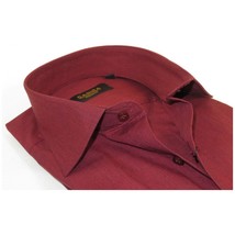 Men's Shirt Hankie CASILA Turkey Cotton Blend Long Sleeves 501770-05 Burgundy image 2