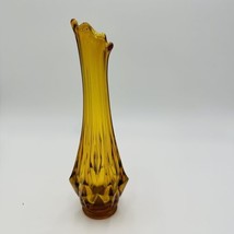 Kanawha Vase Amber Glass Vintage Home Decor 11in Tall Large Bud - £62.51 GBP