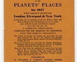 Raphael&#39;s Astronomical Ephemeris of the Planet&#39;s Places for 1957 with Ta... - $11.88