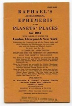 Raphael&#39;s Astronomical Ephemeris of the Planet&#39;s Places for 1957 with Tables  - £9.39 GBP