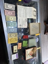 Vintage Monopoly Game &quot;New Edition&quot; Trade Box 1945 Dual Patent - £36.77 GBP