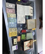 Vintage Monopoly Game &quot;New Edition&quot; Trade Box 1945 Dual Patent - £36.57 GBP