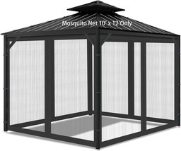 Gazebo Universal Replacement Mosquito Netting, 10&#39; X 12&#39;, Mosquito Net Only - $967.17 MXN