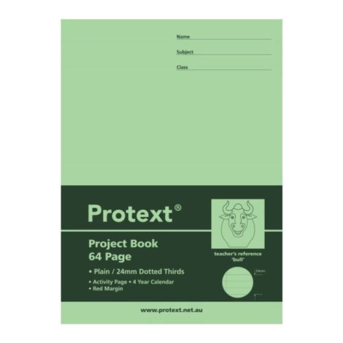 Protext Dotted Thirds Writing Book 64pg (330x245mm) - Bull - $29.50