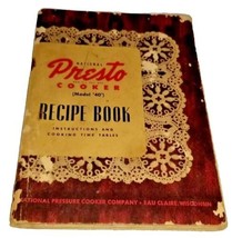 National Presto Cooker Recipe Book Model 40 1946 Vintage Instructions &amp; Charts - £5.50 GBP