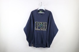 Vtg 90s Mens XL Faded Spell Out Pebble Beach Golf Course Heavyweight Sweatshirt - £54.71 GBP