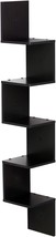 5-Tier Sq.Are Wall Mount Floating Corner Shelf By Furinno Rossi In Espre... - $39.94