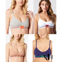 Calvin Klein Womens Monogram Unlined Triangle Bralette, Choose Sz/Color - £16.48 GBP