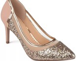 Journee Collection Women Classic Pump Heels Kalani Size US 7.5 Rose Gold... - $38.61