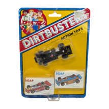 VINTAGE TOM FIELDS UK DIRTBUSTERS ACTION TOYS BLACK RACE CAR W/ 2 SOAP B... - $178.58 MXN
