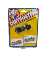 VINTAGE TOM FIELDS UK DIRTBUSTERS ACTION TOYS BLACK RACE CAR W/ 2 SOAP BARS NEW - $9.50