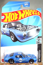 2023 Hot Wheels #18 HW Modified 2/5 1970 PONTIAC FIREBIRD Blue w/Chrome 5 Spokes - £5.88 GBP