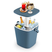 3-in-1 Portable Cooler Bar Table with Bottle Opener and Lift Top Lid for... - $131.49