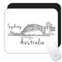 SYDNEY AUSTRALIA : Gift Mousepad Australian Aussie Flag Victoria Bridge Country - £10.26 GBP