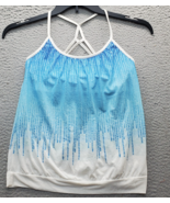 Prana Activewear Tank Top With Bra Womens Small Multi Polka Dot Spaghett... - $397.96 MXN