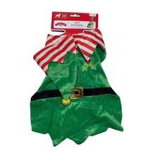 Holiday Time Pet Apparel Christmas Elf Small Dog Costume Green - £3.76 GBP
