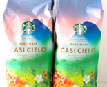 Starbucks 2 Pack Casi Cielo Whole Bean Guatemala Coffee 1 Lb Bags BB 3/23 - £88.41 GBP