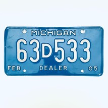 2005 United States Michigan Base Dealer License Plate 63D533 - £13.23 GBP