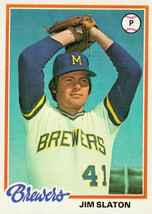 1978 Topps Jim Slaton 474 Brewers - £0.99 GBP