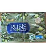 RUBIS CARE 100% NATURAL OLIVE BATH SOAP EXTRA FOAM 4X125g BAR SOAPS - £16.37 GBP