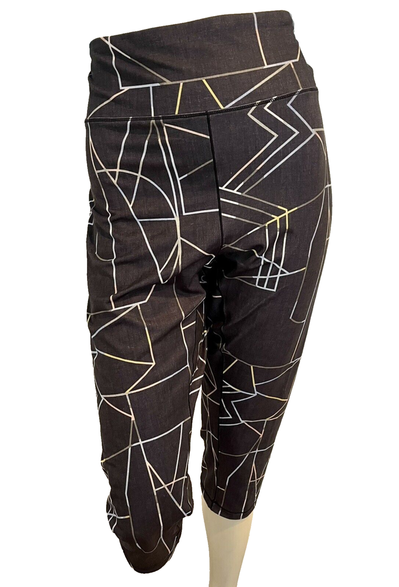 prAna Black, Grey, Blue, Pink Pillar Printed Capri Plus Size 3X NWT - $33.24