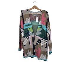 Anthropologie Aldomartins Cardigan Sweater Geometric Print Sweater Sz Sm... - £72.20 GBP