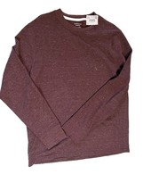 NWT Men&#39;s American Eagle Super Soft Burgundy Long Sleeve Crew Neck Tee Sz L - $16.82