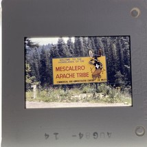 35mm Slide Mescalero Apache Tribe Sign 1984 New Mexico - £9.83 GBP