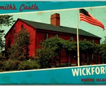 De Smith Château Wickford Rhode Island Ri Unp Chrome Carte Postale H13 - $4.04
