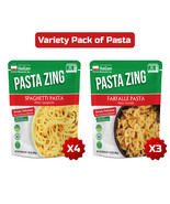 Pasta Zing Microwavable Variety Pasta Pack of 7 | 3x Farfalle | 4x Spagh... - $15.99