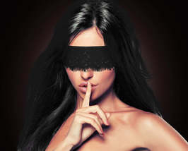 Ouch! Mystère Lace Mask - Black - $6.99