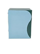 Adjustable 3 Compartment Heavy Duty Bookends Holder, Bookshelf (2 Pk Blue/Green) - £15.96 GBP