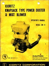 Kioritz Backpack Power Duster &amp;Mist Blower Gasoline 2-cycle operators Ma... - £17.75 GBP
