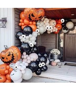 156Pcs Halloween Balloons Garland Kit Pumpkin Foil Ballon - $28.05