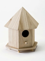 Plaid 12740E Unpainted Wood Surface, Gazebo Bird House, 1 Piece, 6.75&quot; x 9&quot; x 5. - £15.63 GBP