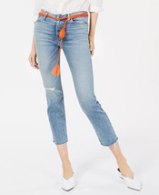 HUDSON JEANS Womens Barbara Belted Cropped Blue Jeans Size 26 $225 - NWT - £35.13 GBP