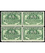 WS1, Mint HR 25¢ VERY RARE Center Line Block * Stuart Katz - $250.00