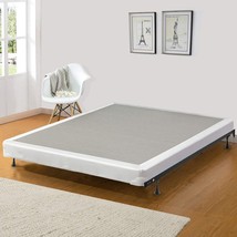 Mattress Solution Fully Assembled Low Profile Metal Traditional, White And Gold - £135.88 GBP