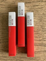 3 x Maybelline New York SuperStay Matte Ink Lipstick NEW #25 Heroine Lot of 3 - £21.09 GBP