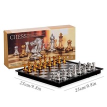 24cm*24cm Magnetic  Folding Chess Set Felted Game d Interior Storage Adult Kids  - £98.92 GBP