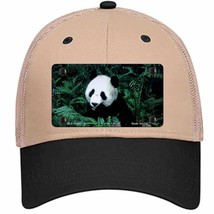 Panda Bear Novelty Khaki Mesh License Plate Hat - £22.90 GBP